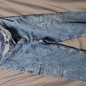 Divided Cargo Blue Jeans Size 10